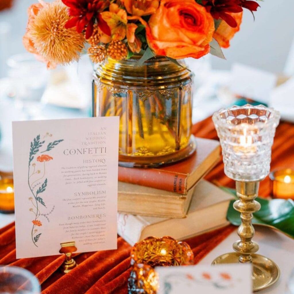 Eclectic center piece for corporate event, provided by Relics Rentals.